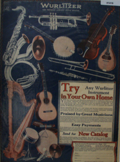 Wurlitzer Instruments 1926 Ad