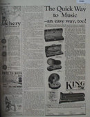 King Band Instruments 1927 Ad