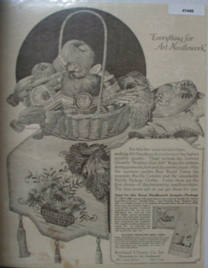 Bernhard Ulmann Co. Art Needlework 1922 Ad
