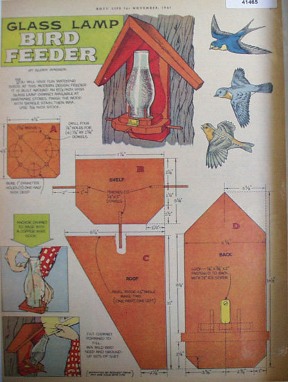 Bird Feeder by Glenn Wagner 1961 Article