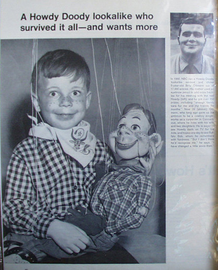 Howdy Doody Billy Oltmann 1971 Ad