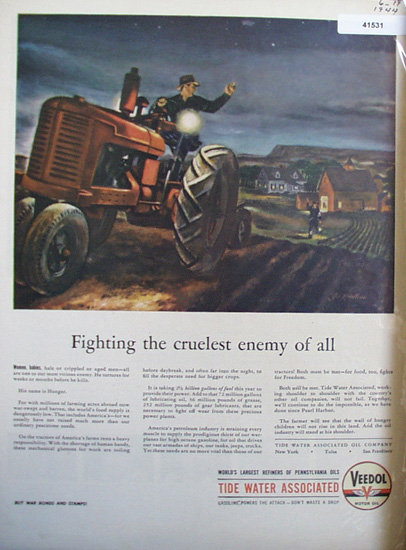 Veedol Motor Oil 1944 Ad