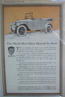 Maxwell Motor Co. 1920 Car Ad