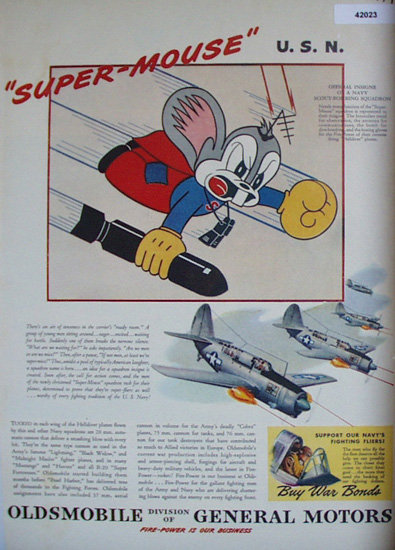 Oldsmobile Navy Bombing Squadron 1944 Ad