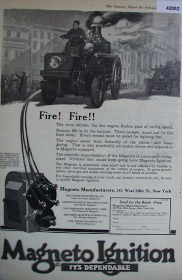 Magneto Manufacturers 1920 Ad