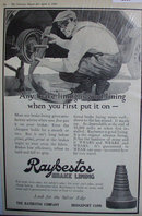 Raybestos Brake Lining 1920 Ad