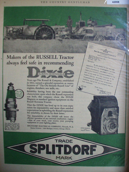 Splitdorf Electrical Co. 1920 Ad