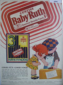 Curtiss Baby Ruth Candy 1928 Ad