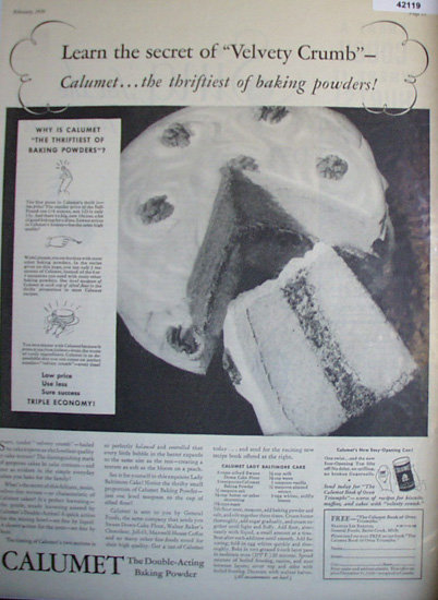 Calumet Baking Powder 1936 Ad