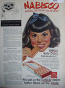 Nabisco Waffle Creams Cookies 1952 Ad