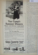 Van Camps Pork And Beans 1920 Ad