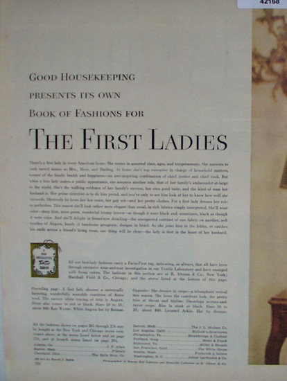 Good House Keeping Book Of Fashions 1952 Ad