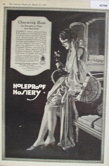 Holeproof Hosiery Co. 1920 Ad