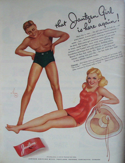 Jantzen Swim Wear 1941 Ad.