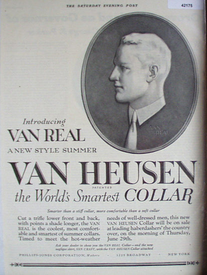 Van Heusen Shirt Collar 1922 Ad