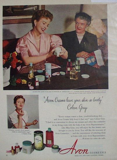 Avon Cosmetics 1952 Ad