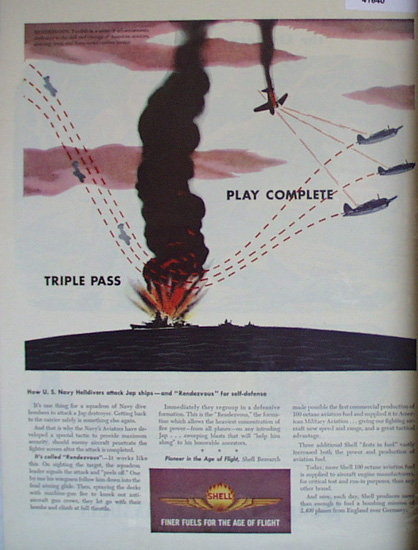 Shell Finer Fuels for the Age of Flight 1944 Ad