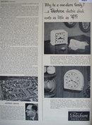 Telechron Electric Clocks 1949 Ad