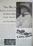 Grips Rubber Shoes 1929 Ad