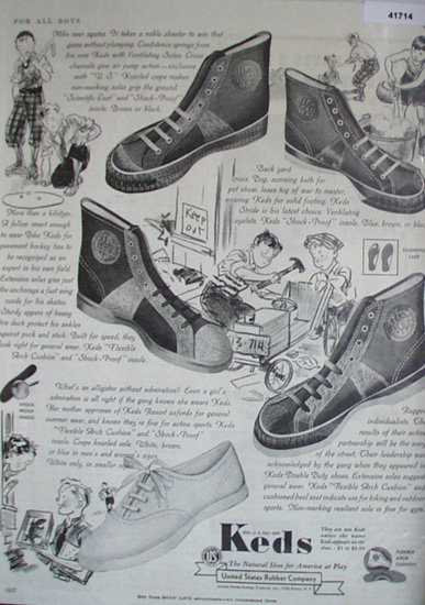 United States Rubber Co. Keds 1937 Ad
