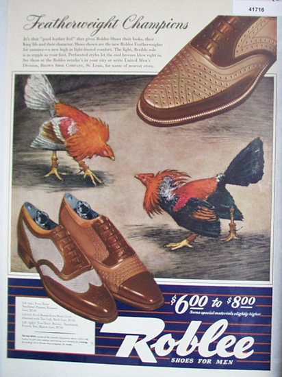 Roblee Shoes For Men 1942 Ad