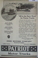 Patriot Trucks Revere Lincoln And Washington Models 1920 Ad