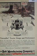 Holt Caterpillar Tractor 1920 Ad
