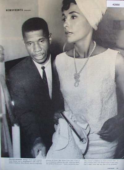 Medgar Evers And Lena Horne 1963 Article.