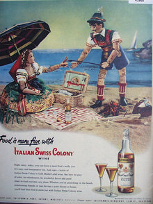 Italian Swiss Colony Wines 1948 Ad.