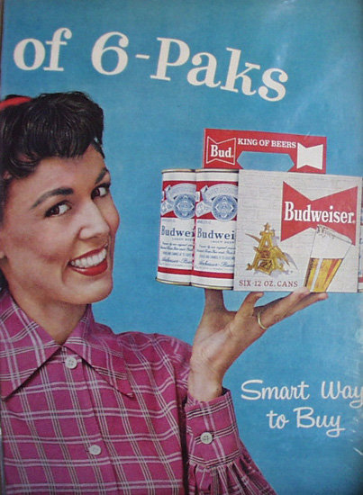 Budweiser Beer 1958 Ad.