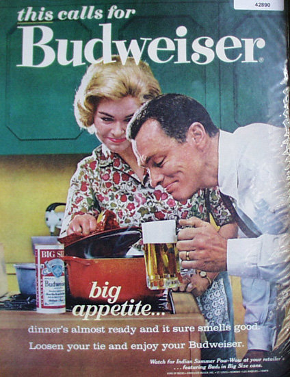 Budweiser Beer 1963 Ad.
