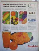 Sunkist California Oranges 1943 Ad
