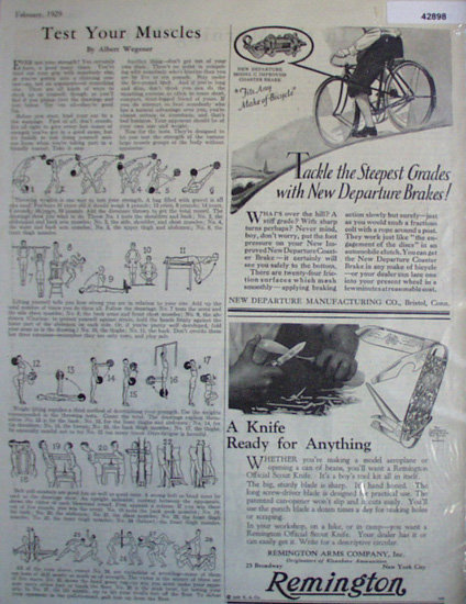 New Departure Bicycle Brakes 1929 Ad.