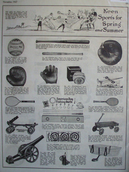 The American Boy Prizes 1927 Ad.