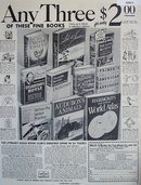 Literary Guild of America Book Club 1952 Ad.