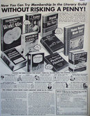 Literary Guild of America Book Club 1952 Ad
