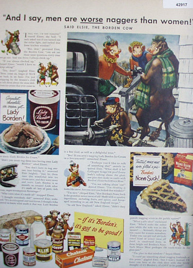 Bordens Products 1949 Ad.