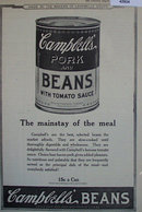 Campbells Pork And Beans 1920 Ad.