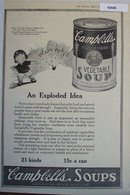 Campbells Condensed Vegetable Soup 1920 Ad.