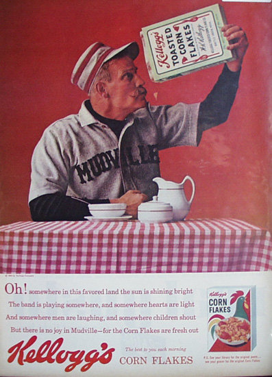 Kelloggs Toasted Corn Flakes 1963 Ad.