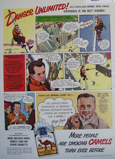 Camels Cigarettes 1948 Ad.