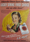 Lucky Strike Cigarettes 1948 Ad.