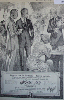 Ed. V. Price And Co. Tailoring 1920 Ad.