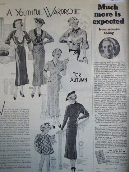 Womens And Girls Dresses 1935 Article