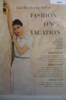 Fashion On Vacation 1950 Ad.