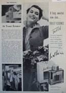 Lentheric Toilet Essence Tweed 1950 Ad.