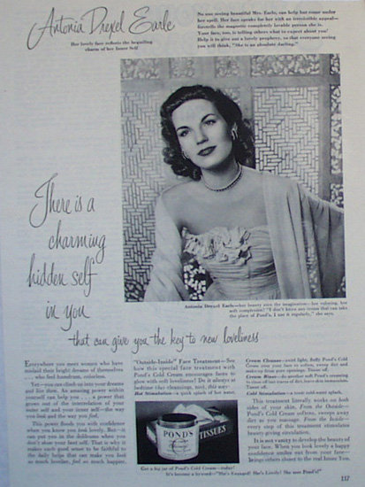 Ponds Cold Cream 1950 Ad