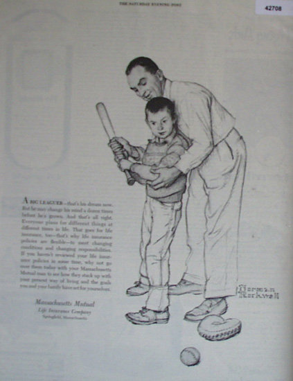 Mass.. Mutual Life Insurance Co. 1954 Ad
