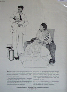 Mass. Mutual Life Insurance Co. 1956 Ad