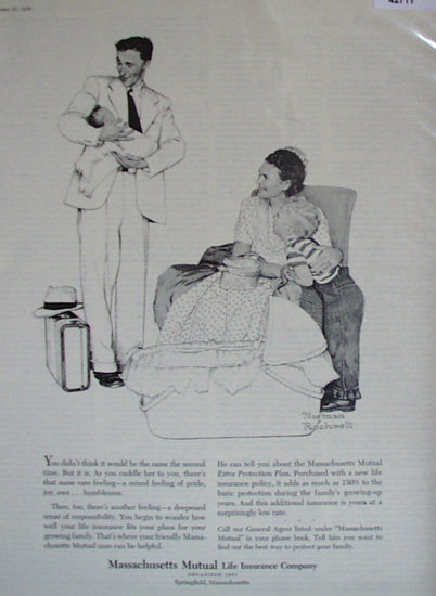 Mass. Mutual Life Insurance Co. 1956 Ad
